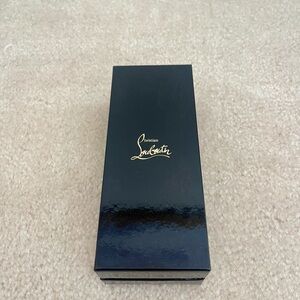 Christian Louboutin Glossy Black Lipgloss Box with Gold Logo